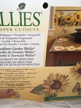 Wallies Sunflower Garden Wall Decals - Yellow Sunflower Stickers